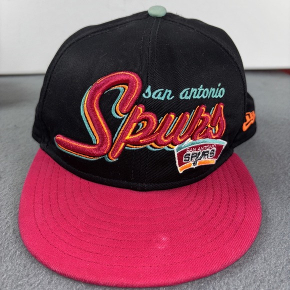 New Era 9Fifty San Antonio Spurs Hat Adult Snapback NBA Cap Embroidered Retro - Picture 2 of 12